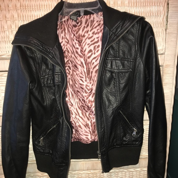 Faux leather jacket - Picture 1 of 2